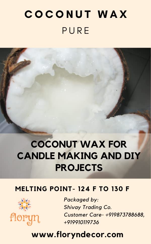 Floryn Decor 100 Pure Coconut Wax For Candle Making Candle Making Raw Material Diy Candle Making Pack Of 1 Kg White - Image 2
