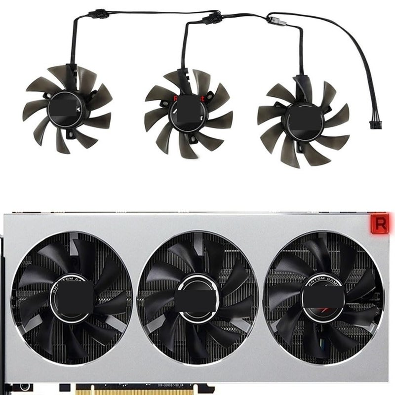Video Cards Fan,3Pcs/Set,FD8015U12D,for ASRock RX 5700 XT for Challenger Pro 8G OC, 5600XT for Phantom for Gaming 6G, VII 16g Laptop Parts - Image 4