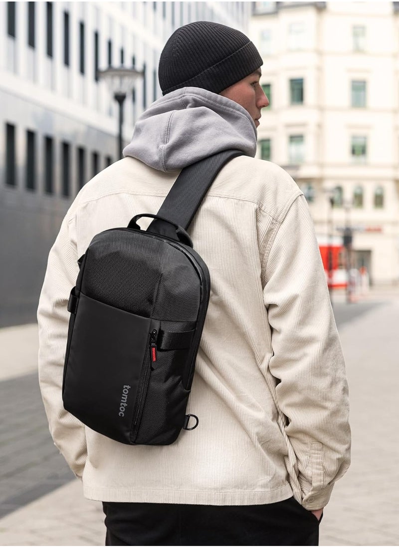 Tomtoc Navigator-T24 Sling Bag 5L, Compact Sling Bag, Crossbody Chest Shoulder Bag for 11 inch 2025 iPad A16, iPad Air M3&M2, iPad Pro M4, M2&M1, Nintendo Switch 2/Switch/OLED, Slim Lightweight Daypack for Daily Use  - Image 4
