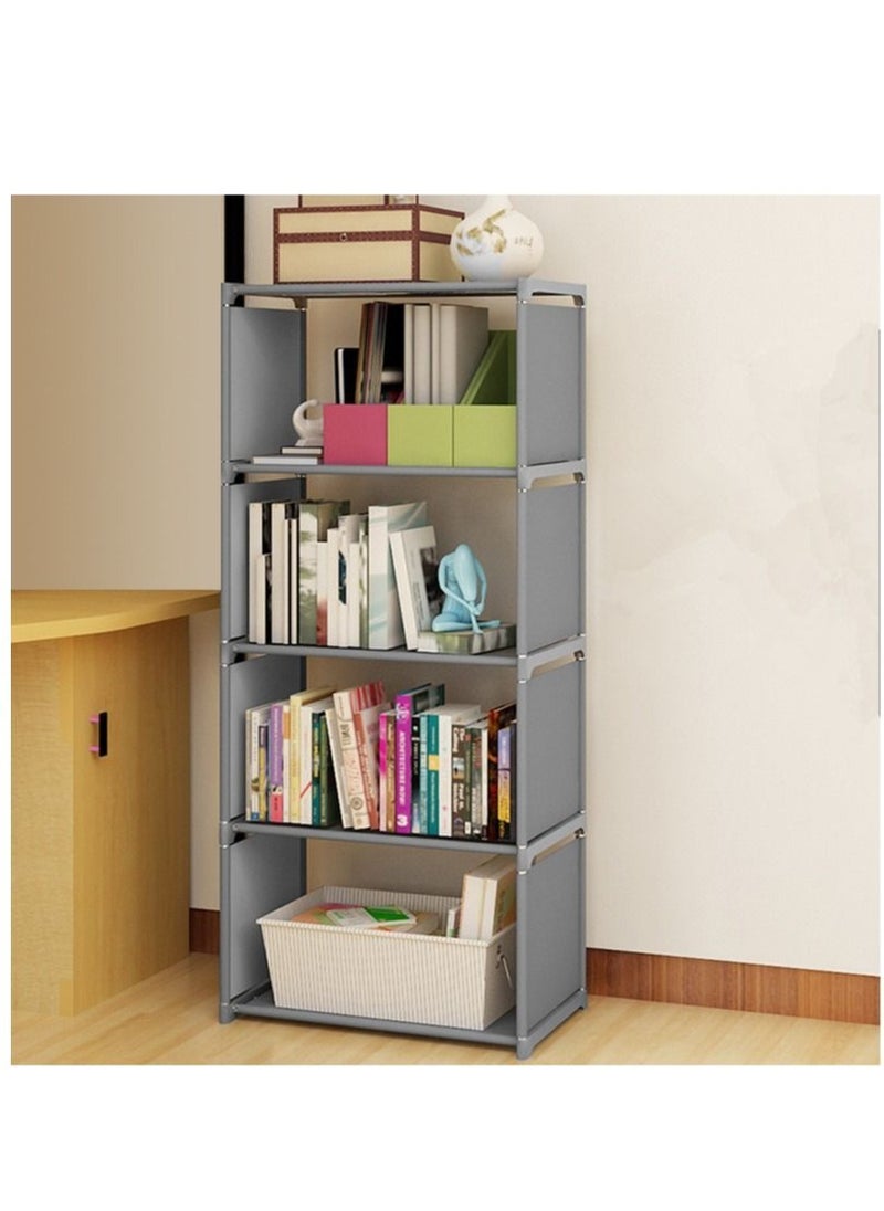 MIXDE - 5-Layer Storage Rack Magazine Bookcase Display Organizer Shelves Shelf - Image 1