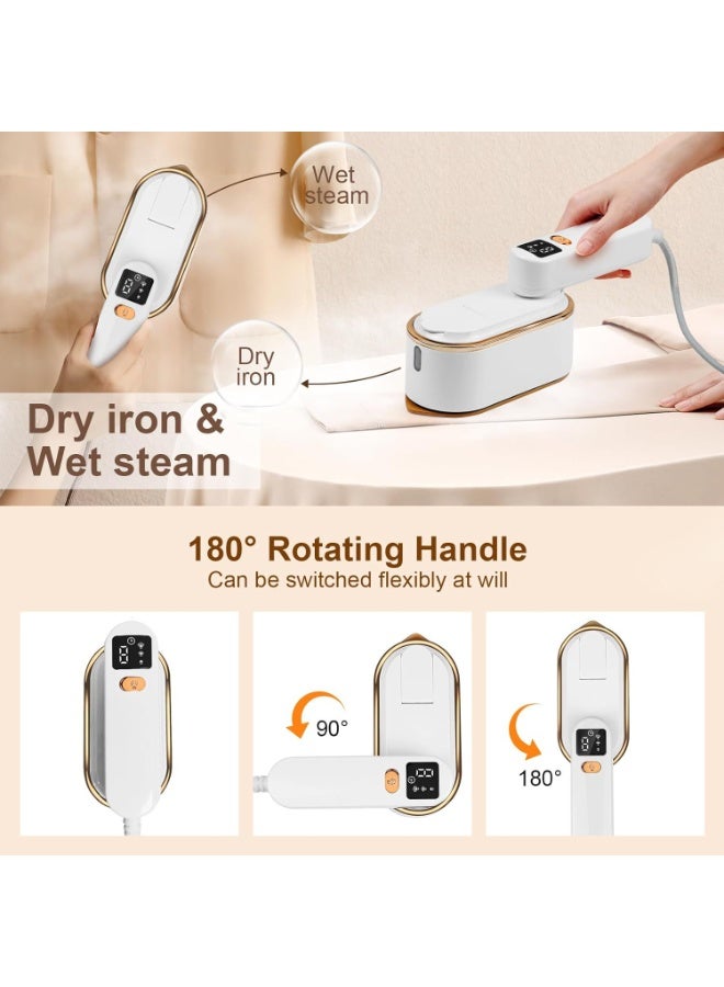 بيوينتي مكواة بخارية احترافية 1200 وات تسخين خلال 10 ثوانٍ، خزان 150 مل، وتقنية البخار الجاف والرطب للتخلص من التجاعيد بسهولة - Image 3