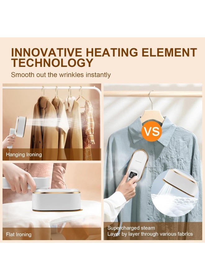 بيوينتي مكواة بخارية احترافية 1200 وات تسخين خلال 10 ثوانٍ، خزان 150 مل، وتقنية البخار الجاف والرطب للتخلص من التجاعيد بسهولة - Image 4