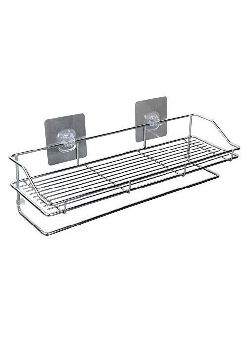 divinezon - divinezon Metal 2 Layer Kitchen Bathroom Shelves with Napkin Holder, 40.2 X 11.5 X 15 cm, Silver - Image 1