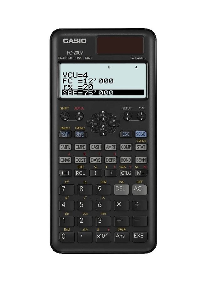 كاسيو Financial With School And Math Calculator Black - Image 1
