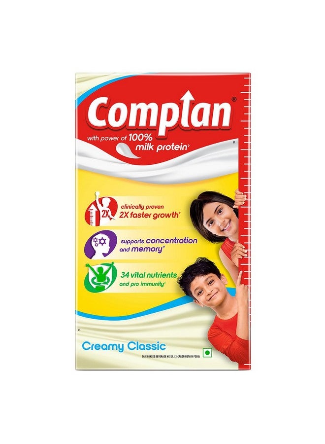 Complan Nutrition Drink Powder For Children, Creamy Classic Flavour, 1 Kg Carton | Nutrition Drink For Kids With Protein & 34 Vital Nutrients  - Image 1