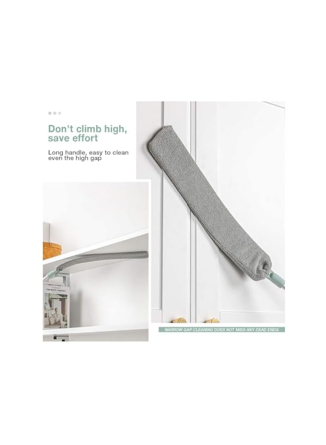 erorex Removable and Washable Telescopic Dust Collector Microfiber Cleaning Brush Dust Brush, Retractable Gap Dust Cleaning Artifact for Home Bedroom Kitchen - Image 5