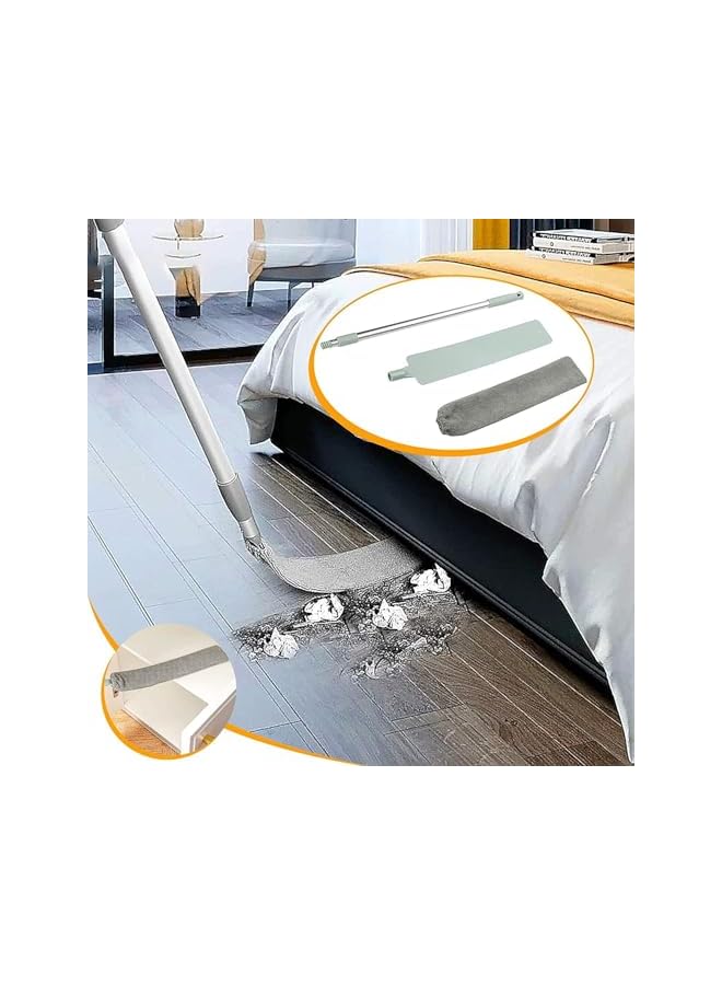 erorex Removable and Washable Telescopic Dust Collector Microfiber Cleaning Brush Dust Brush, Retractable Gap Dust Cleaning Artifact for Home Bedroom Kitchen - Image 3