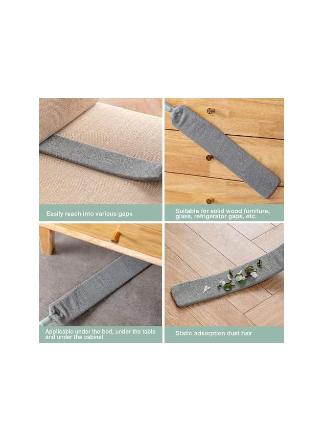 erorex Removable and Washable Telescopic Dust Collector Microfiber Cleaning Brush Dust Brush, Retractable Gap Dust Cleaning Artifact for Home Bedroom Kitchen - Image 2