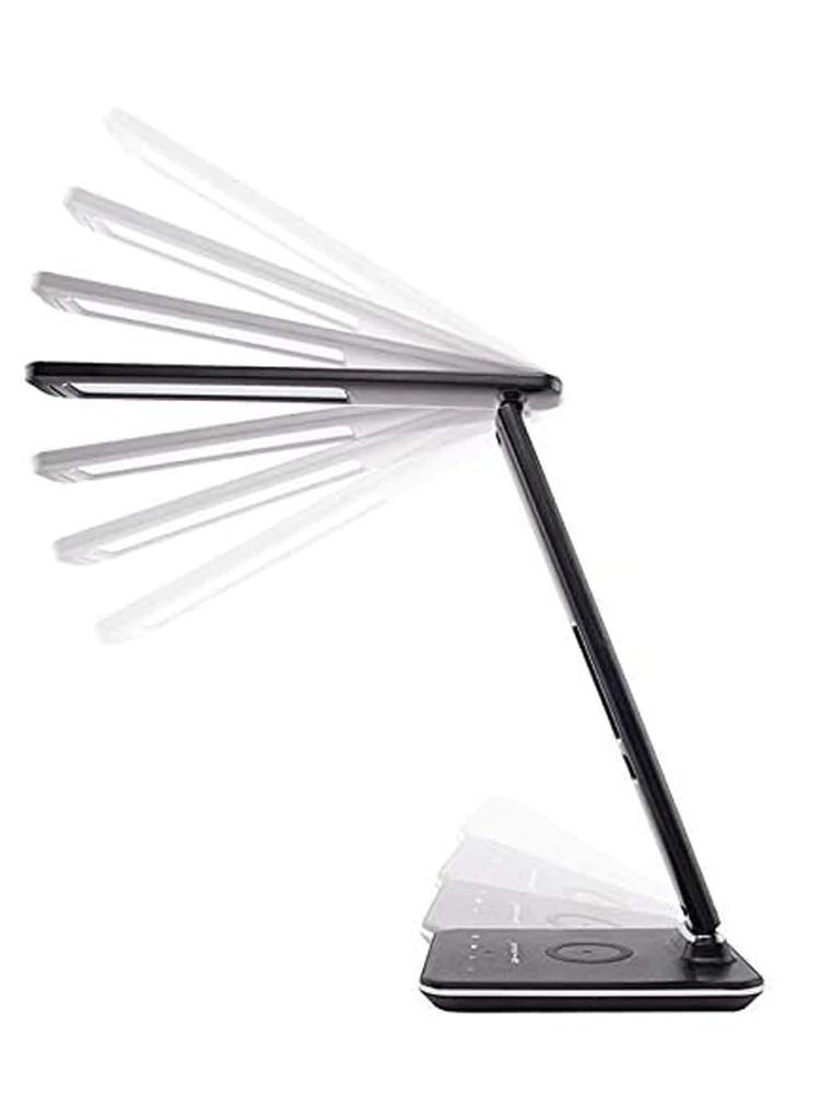 لايت مصباح طاولة قابل للطي مع شاحن لاسلكي LED ضوء الليل المنبه الرقمي U13Q - Image 2