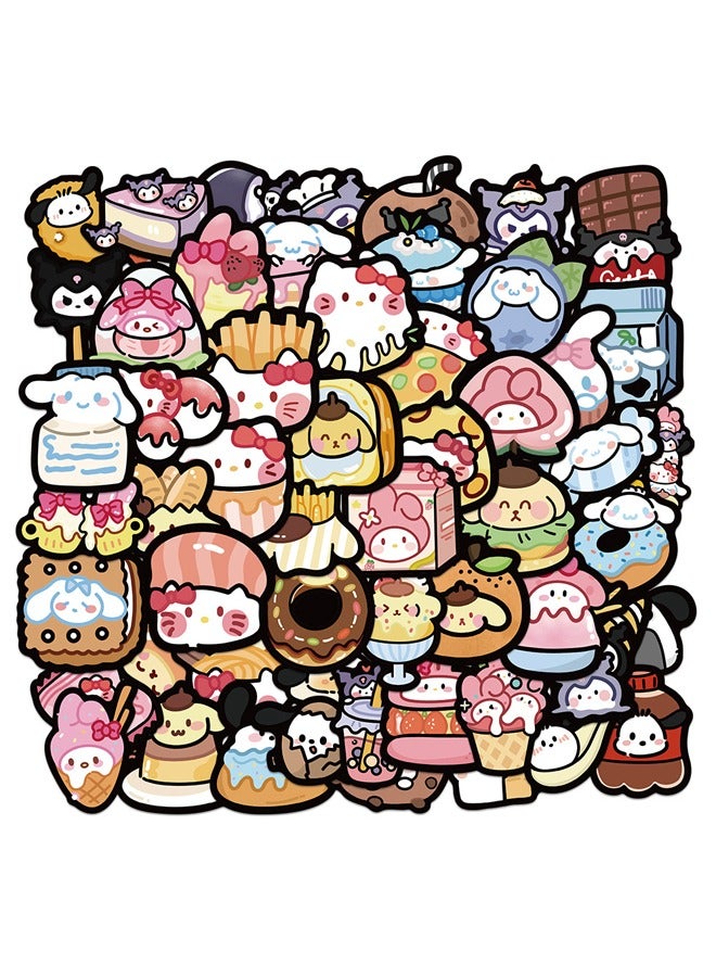 55PCS Cartoon Stickers, Cartoon Creative Stickers, DIY Waterproof Sticker, Unrepeated Stickers for Laptop, Phone, Skateboard, Water Bottles, etc - Image 1