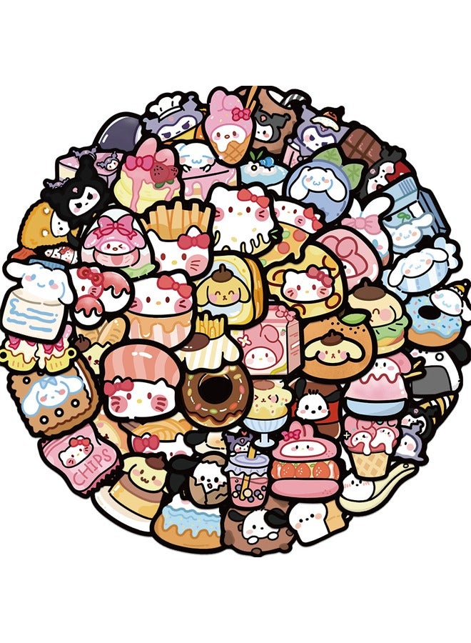 55PCS Cartoon Stickers, Cartoon Creative Stickers, DIY Waterproof Sticker, Unrepeated Stickers for Laptop, Phone, Skateboard, Water Bottles, etc - Image 2