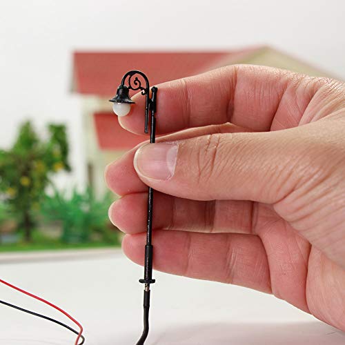 Evemodel LYM39 10pcs Model Railway Train Lamp Post 6.8cm or 2.68inch Street Lights HO OO Scale LEDs New - Image 5