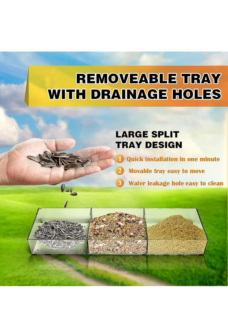 SYOSI أطعم الطيور للنوافذ مع أكواب شفط قوية طعام للخارج منزل شفاف لمشاهدة حماية من السناجب - Image 4