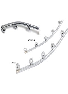 DHANAK Dhanak 4Pcs of 7Pin Wall Drope Display Hanger Hook Rail_Heavy Duty_Wall Mount_Fittings Included Screws with Plastic Plugs  - Image 2