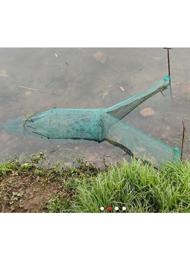 Generic - River blocking net Tiger Mouth net sleeve fishing net eight net fishing net fishing cage fishing gear aircraft Net bamboo pole lobster cage - Image 1
