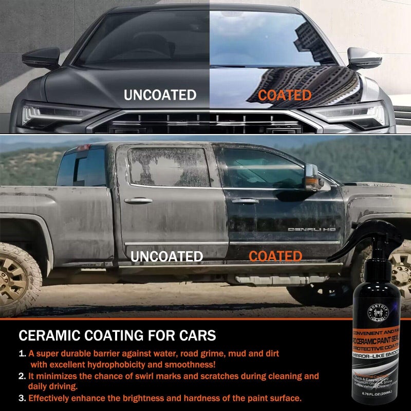 Wontolf Heavy Duty Car Clay Bar Auto Detailing Clay Luber Synthetic Lubricant Kit - Ceramic Coating Spray Ceramic Coating for Car - Maximum Gloss & Unsurpassed Slickness - Image 5