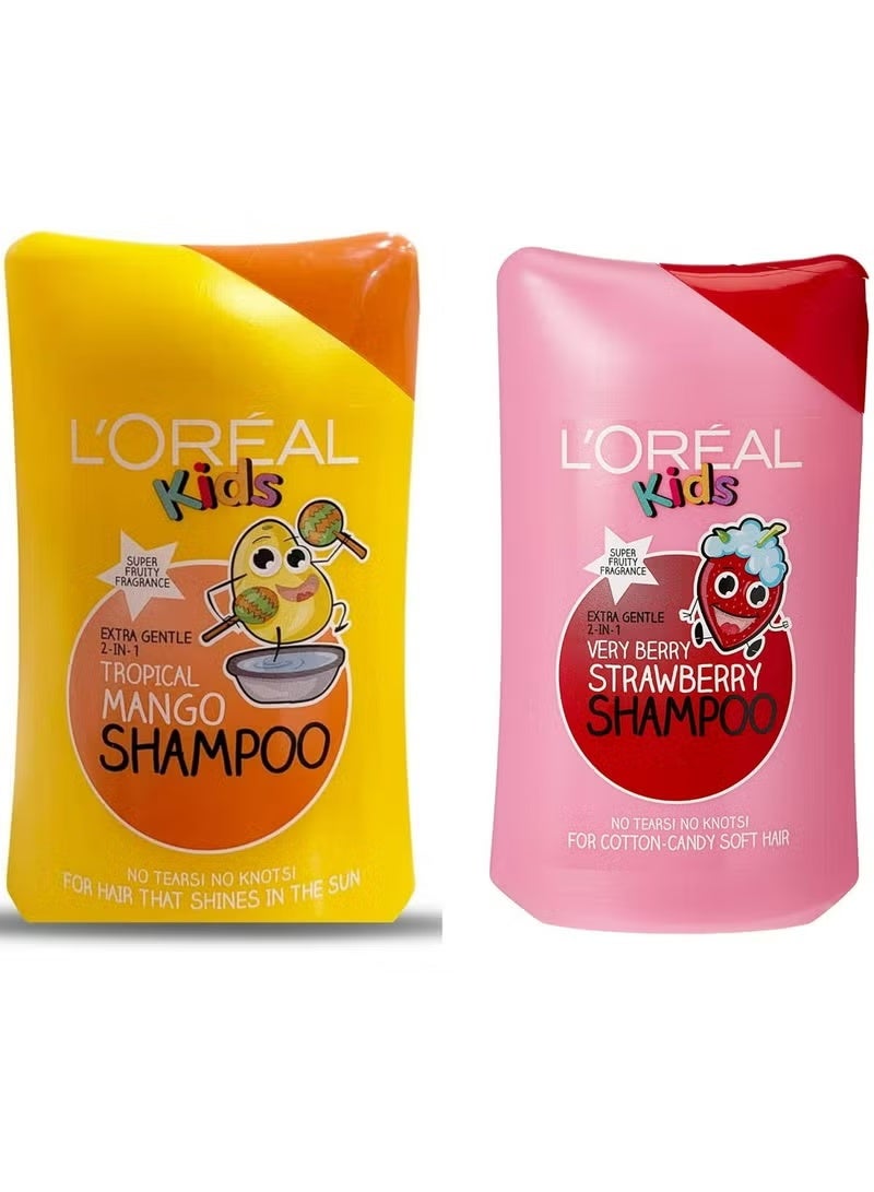 Shampoo Loreal Shampoo for Kids Tropical 250ml+Shampoo for Kids Strawberry 250ml - Image 1