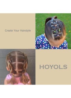 HOYOLS Hoyols 2000 Small Baby Toddler Rubber Bands Hair Ties Ponytail Elastic Multi Color for Kids Girls Hair Value Pack  - Image 4
