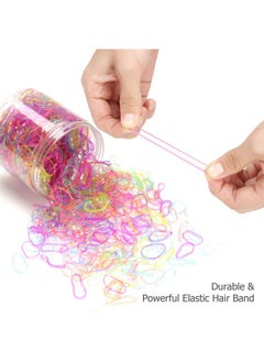 HOYOLS Hoyols 2000 Small Baby Toddler Rubber Bands Hair Ties Ponytail Elastic Multi Color for Kids Girls Hair Value Pack  - Image 2