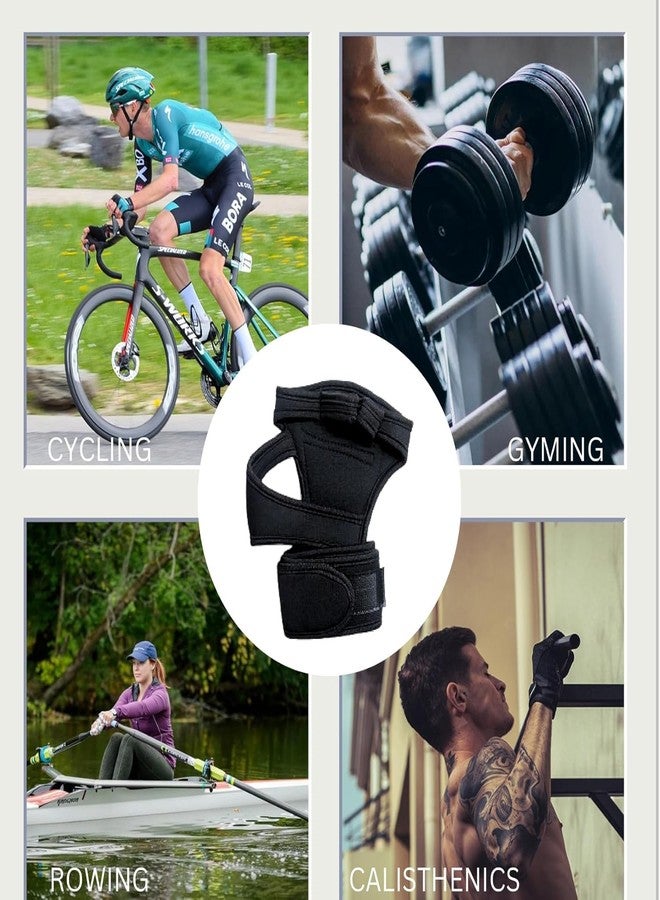 قفازات تمارين رياضية من Svaan مع دعم للمعصم، وحشوة سيليكون، وحماية لليدين أثناء رفع الأثقال والتدريب المتقاطع، أسود (مقاس كبير) - Image 3