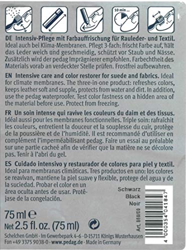 pedag Suede Color Restorer, German Made, Applicable Indoors, Black, 2.6 Oz - Image 2