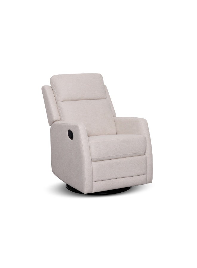 Rotai Diana Single Seater Manual Recliner Chair | Recliner Sofa with Glide & Swivel Base | Plush Cushioning, Durable Fabric & 2 Years Warranty (BEIGE) - Image 1