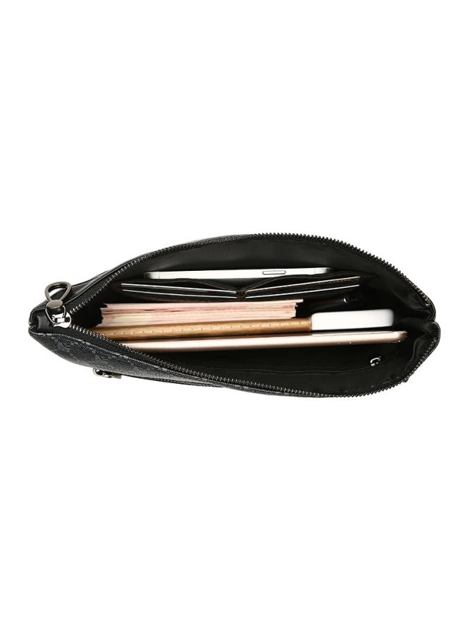 Handbag Men's Soft Leather Fashionable Large Capacity Clutch Bag Envelope Bag Men's Clamp Bag Clutch Bag Mobile Phone Bag-Color:661 Large  - Image 5