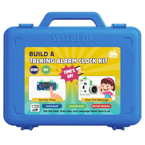 WitBlox Talking Alarm Kit for Kids | Build Time & Counter Projects | STEM Electronics | DIY Robotics & Science Kit | Ideal for School Projects | Ages 8–14 - Image 1
