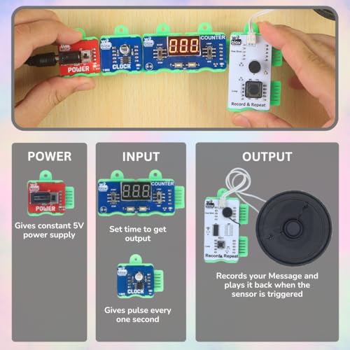 WitBlox Talking Alarm Kit for Kids | Build Time & Counter Projects | STEM Electronics | DIY Robotics & Science Kit | Ideal for School Projects | Ages 8–14 - Image 5