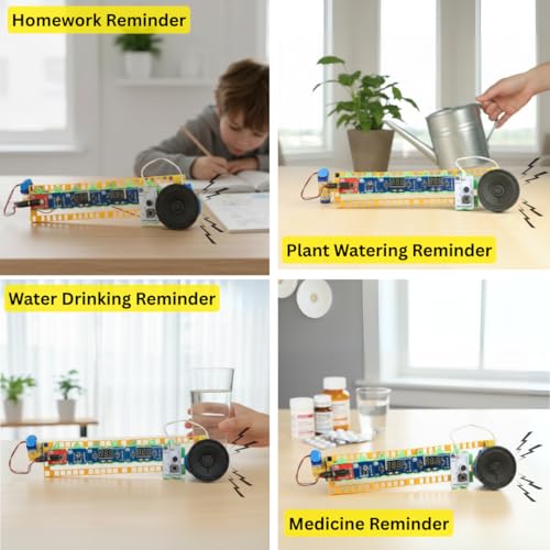 WitBlox Talking Alarm Kit for Kids | Build Time & Counter Projects | STEM Electronics | DIY Robotics & Science Kit | Ideal for School Projects | Ages 8–14 - Image 3