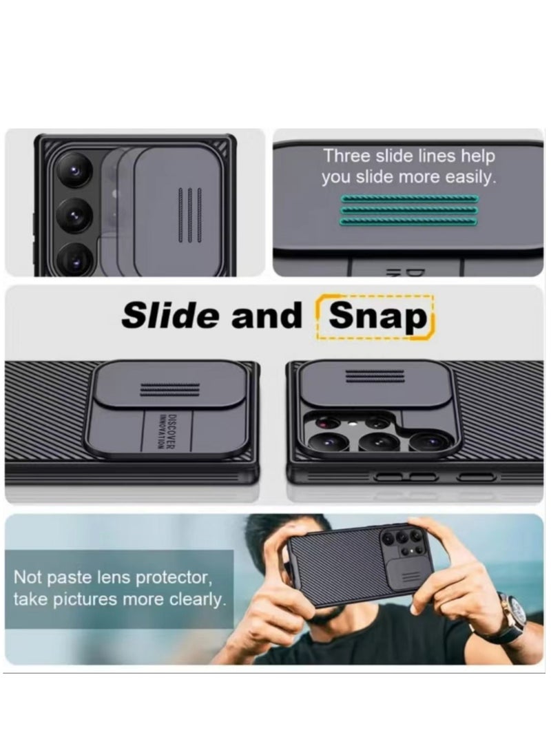 Nillkin - The shell is compatible with Samsung Galaxy S24 Ultra 5G, [camera protection] sliding camera cover, fingerprint-proof, ultra-thin and stylish mobile phone case back cover. - Image 1