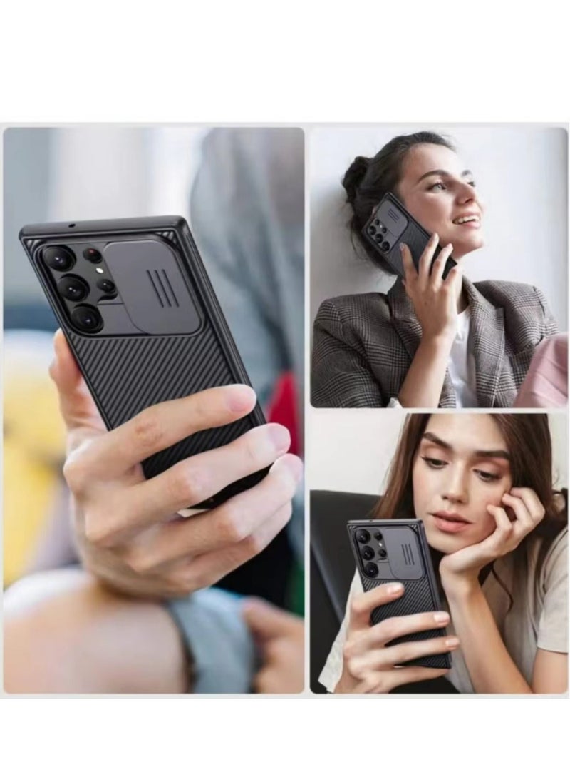 Nillkin - The shell is compatible with Samsung Galaxy S24 Ultra 5G, [camera protection] sliding camera cover, fingerprint-proof, ultra-thin and stylish mobile phone case back cover. - Image 1