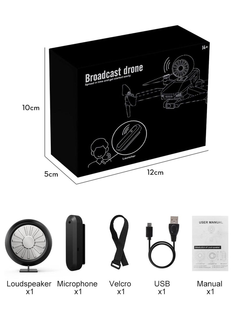 Generic - Drone Wireless Mini Speaker, Universal Drone Megaphone, for Mini 4 Pro/Mavic 3 Pro/Air 3/2S Series, Compatible with RC Car Portable Drone Loudspeaker, Drone Mounted Voice Amplifier - Image 1