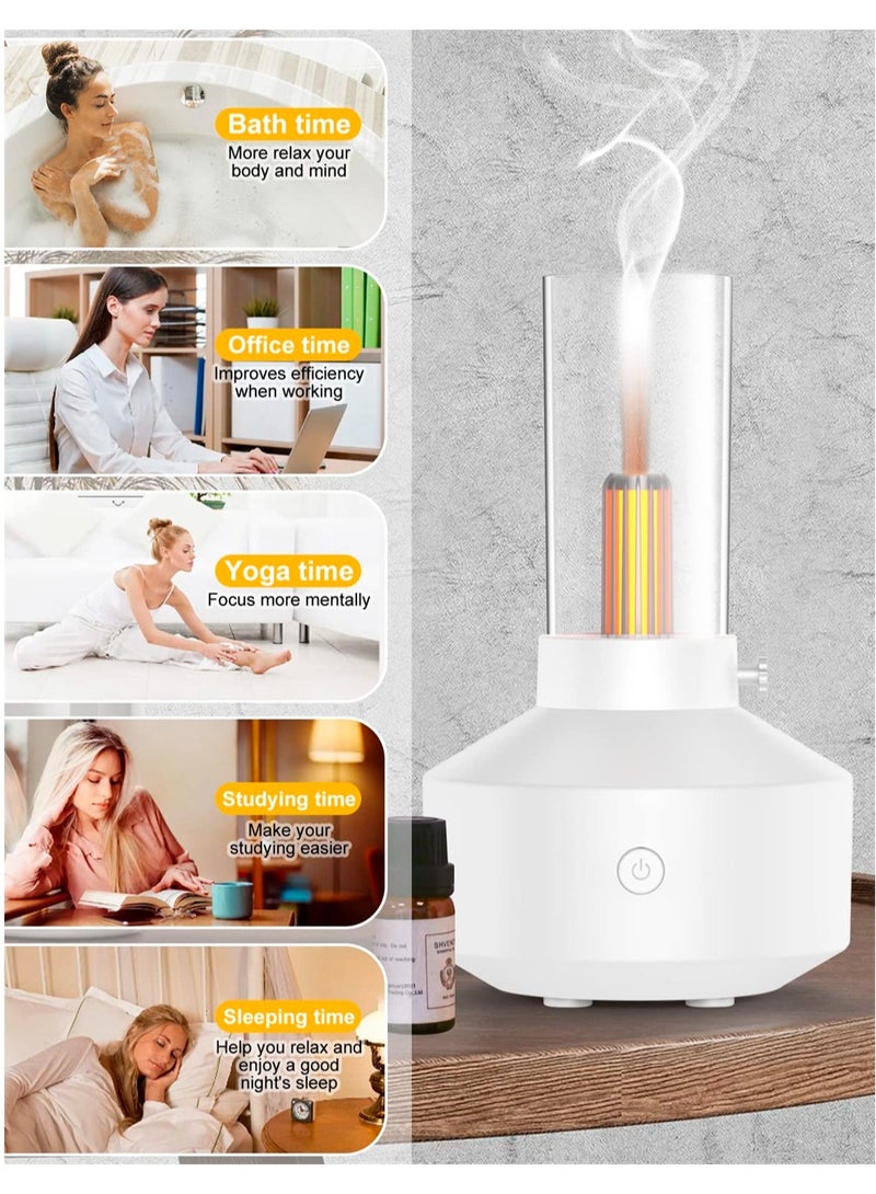 SYOSI Essential Oil Diffuser, Ultrasonic Diffusers for Essential Oils, Silent Aromatherapy Mini Humidifier with Mood Light, Cool Mist Diffuser with Waterless Auto Shut-Off Protection for Home, Office - Image 5