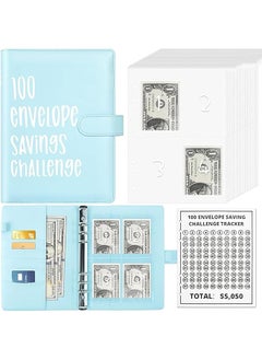 erorex Budget Binder 100 Envelopes Challenge Binder Money Saving Challenge Budget Binder With Cash Envelopes Savings Challenge Book Easy And Fun Way To Save  - Image 1