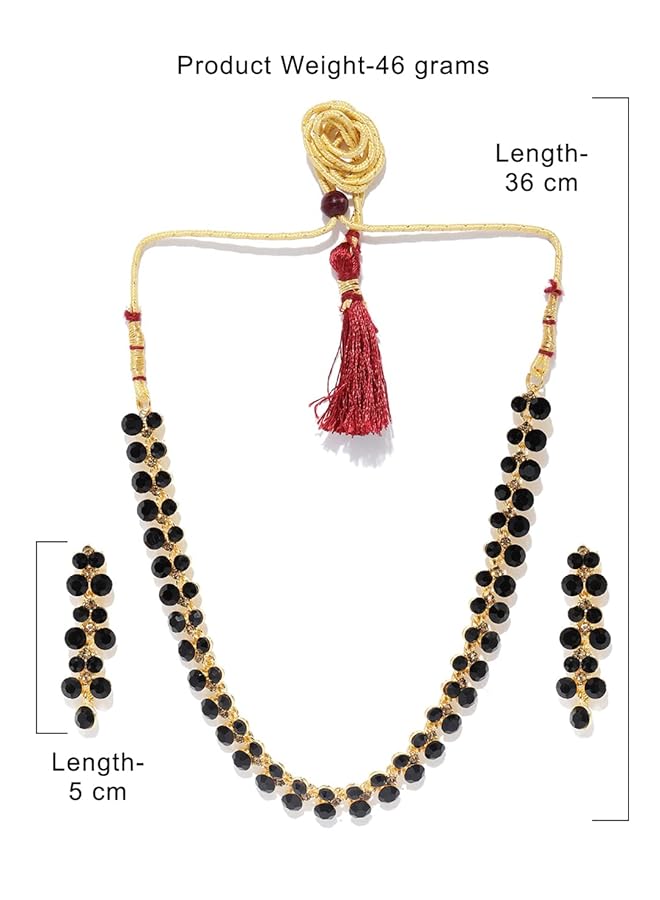 erorex Jewelery Set For Women Black Zpfk9065 - Image 4