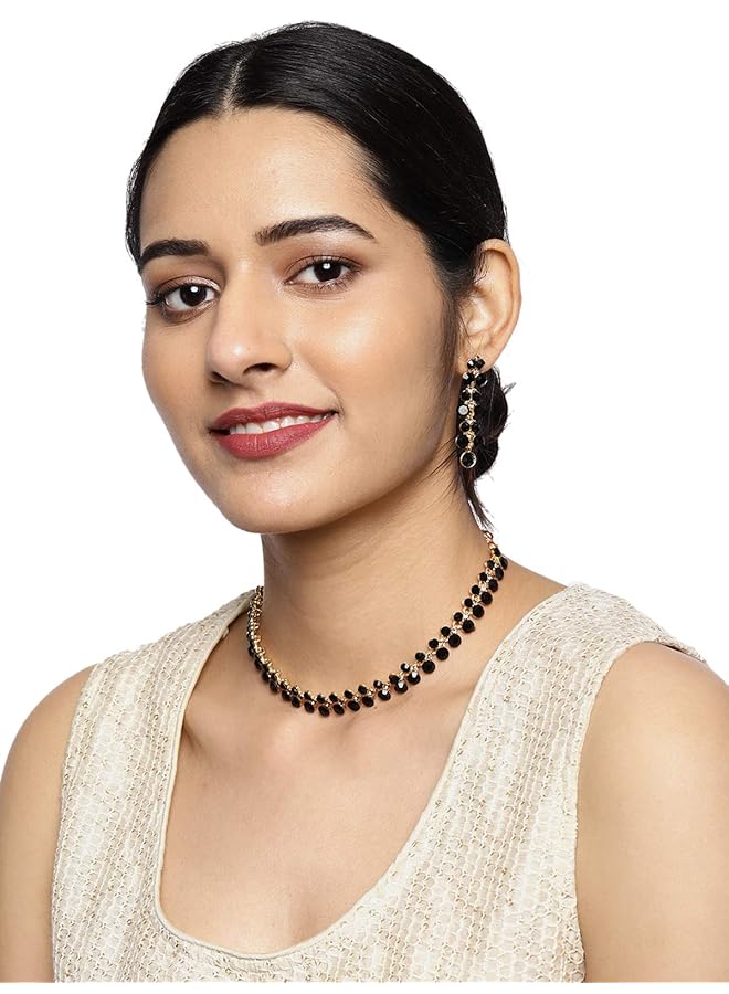 erorex Jewelery Set For Women Black Zpfk9065 - Image 2