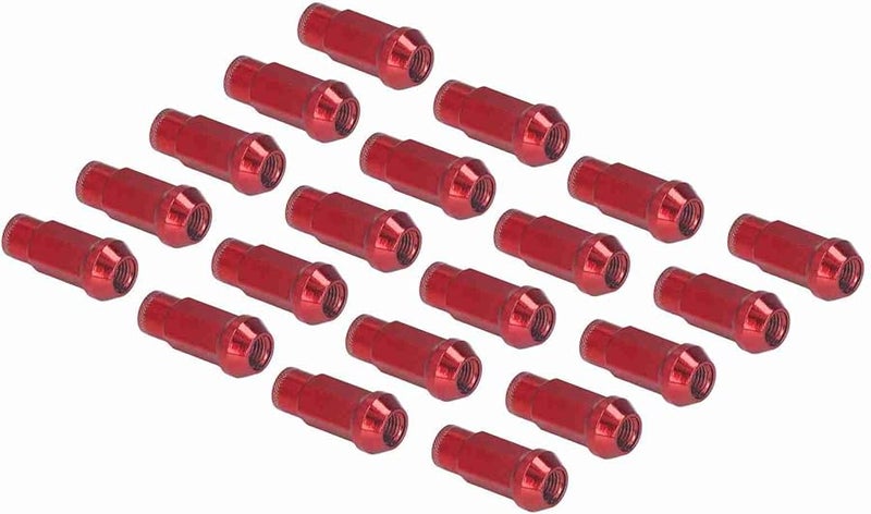 صواميل عجلة حمراء M12x1.5 20 قطعة مقاومة للفك المعدنية لفورد فوكس - Image 4