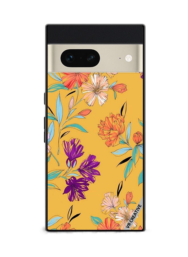 VR CREATIVE Protective Case Cover For Google Pixel 7 Flower Design Multicolour - Image 1