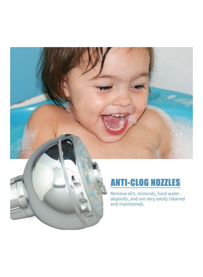 NIBEMINENT Color Changing LED Shower Head Silver 10x8x8cm  - Image 4
