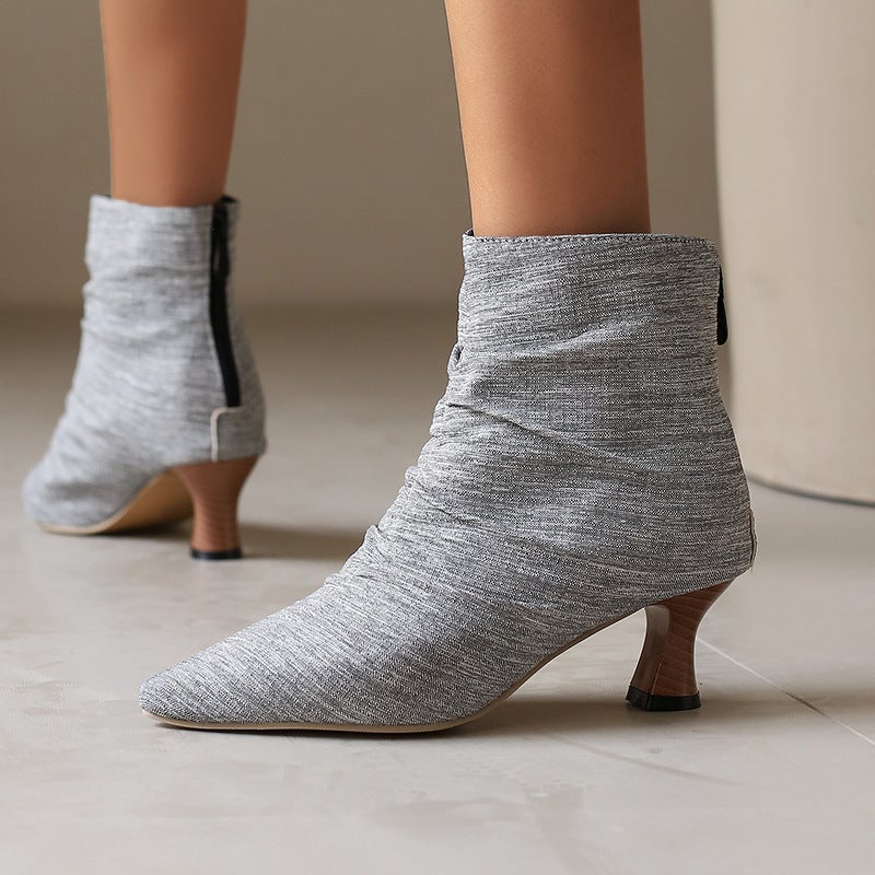 Wish Source Comfortable Low Heel Women'S Shoes Winter 40-50 Plus Size Pointed Low All-Match Women'S Shoes - Image 2