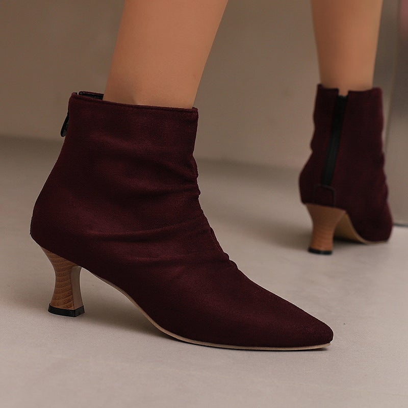 Wish Source Comfortable Low Heel Women'S Shoes Winter 40-50 Plus Size Pointed Low All-Match Women'S Shoes - Image 5