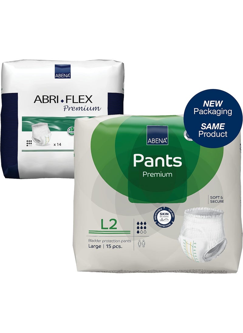 Abena Abena Pants, Premium Protective Underwear, Level 2, (Small To Extra Large), Large, 16 Count 