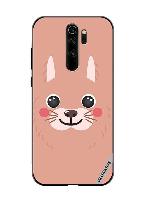 Protective Case Cover For Xiaomi Redmi Note 8 Pro Lama Cartoon Face Design Multicolour