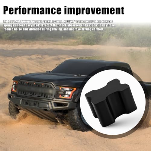 CHAR YONG Rubber Coil Spring Booster Spacers - Heavy Duty Rubber Front Coil Spring Spacers for Car Coil Spring Boosters 1.5" Thick,Suspension Height of Vehicle By Increasing Compression Force Spring,4Pack - Image 3