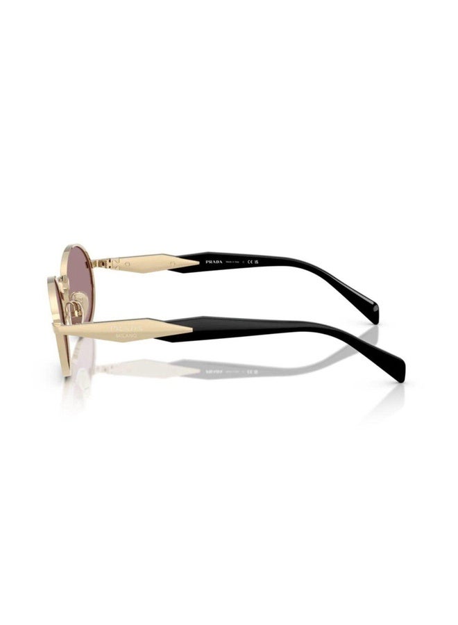 PRADA Woman OVAL  SUNGLASSES- PR 65ZS - lense size:55mm - PALE GOLD - Image 3