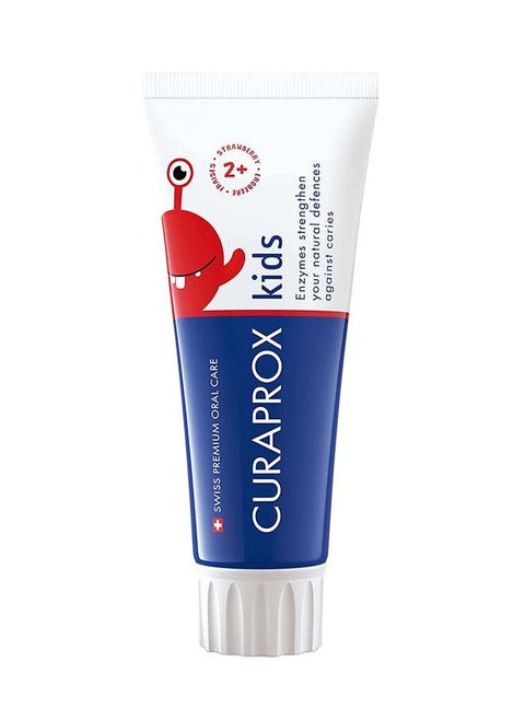 Children'S Toothpaste Cs Kids Strawberry, 60Ml - Strawberry Toothpaste For Kids 2 + Years With 950 Ppm Fluoride
