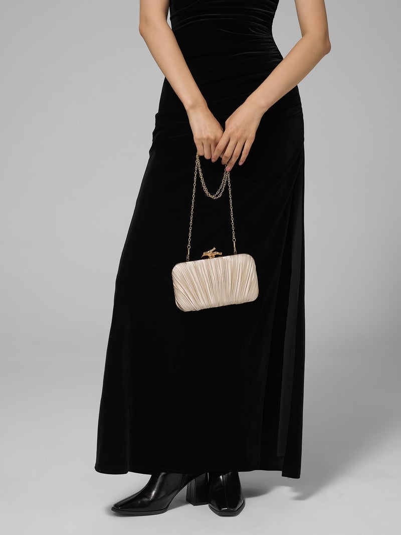 CHUNLI Clutch Purses for Women Evening/Wedding Chic Woven Bag Formal PU Leather Purse Designer Handbags for Women - Image 3
