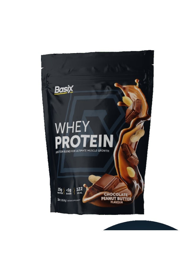 Basix Whey Protein Choco Peanut Butter 1Lb - Image 1