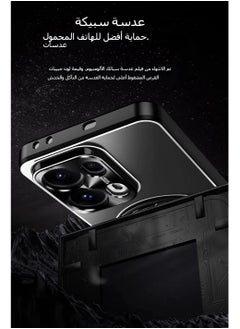 OCTOBER غطاء مغناطيسي متوافق مع OPPO Reno 13 Pro مع حامل دوار 360° وحماية العدسة، متوافق مع Mag-Safe، غطاء PC مقاوم للصدمات والسقوط.  - Image 2